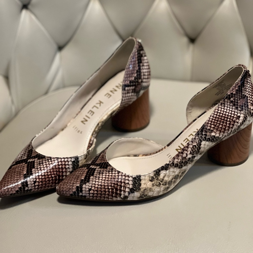 Anne Klein iFlex Snakeskin Pumps